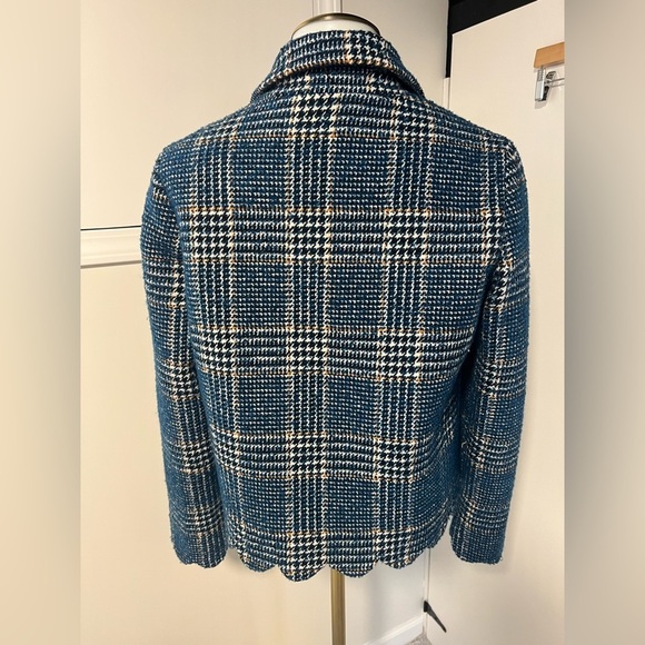 Dolce Cabo Blue Plaid Blazer - Picture 6 of 6